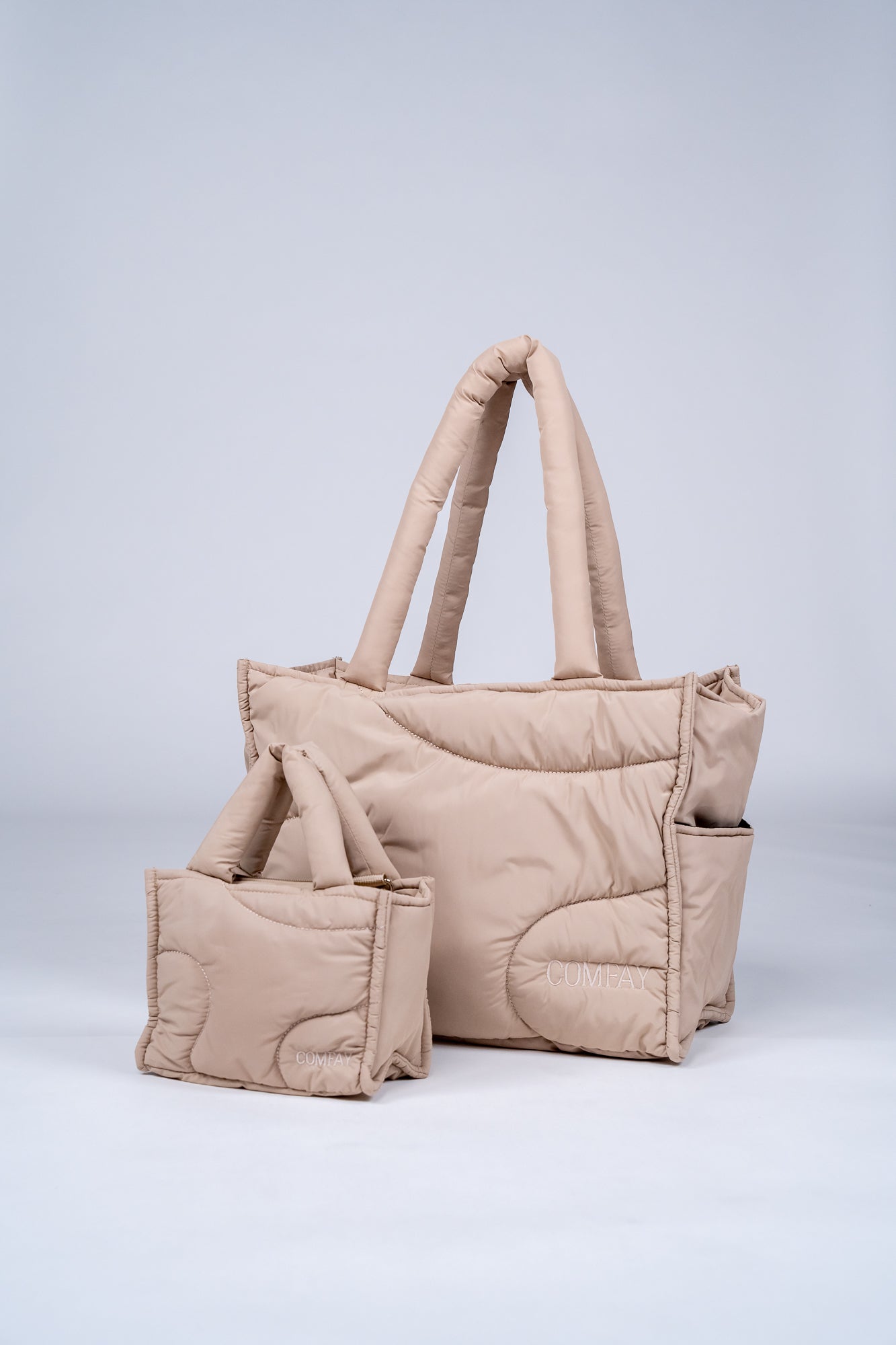 The Mini Puffay Tote- Desert Dunes