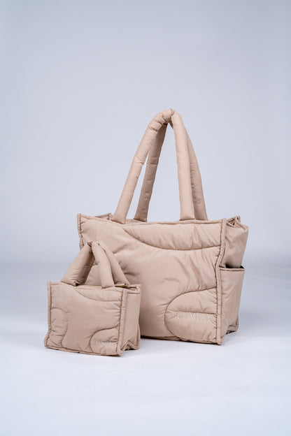 The Mini Puffay Tote- Desert Dunes