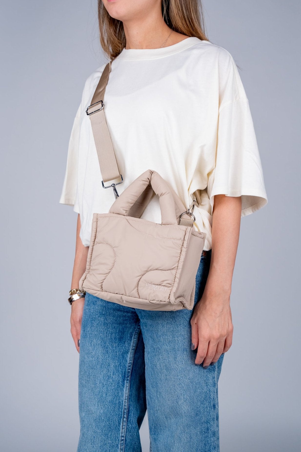 The Mini Puffay Tote- Desert Dunes