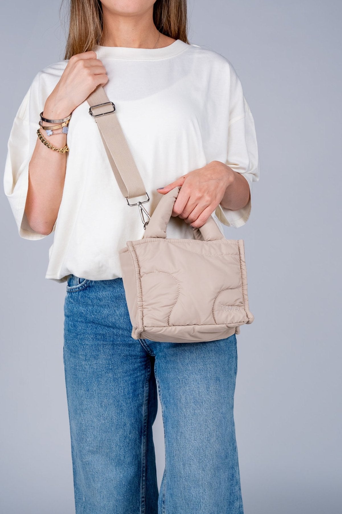 The Mini Puffay Tote- Desert Dunes