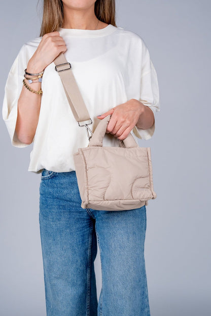 The Mini Puffay Tote- Desert Dunes
