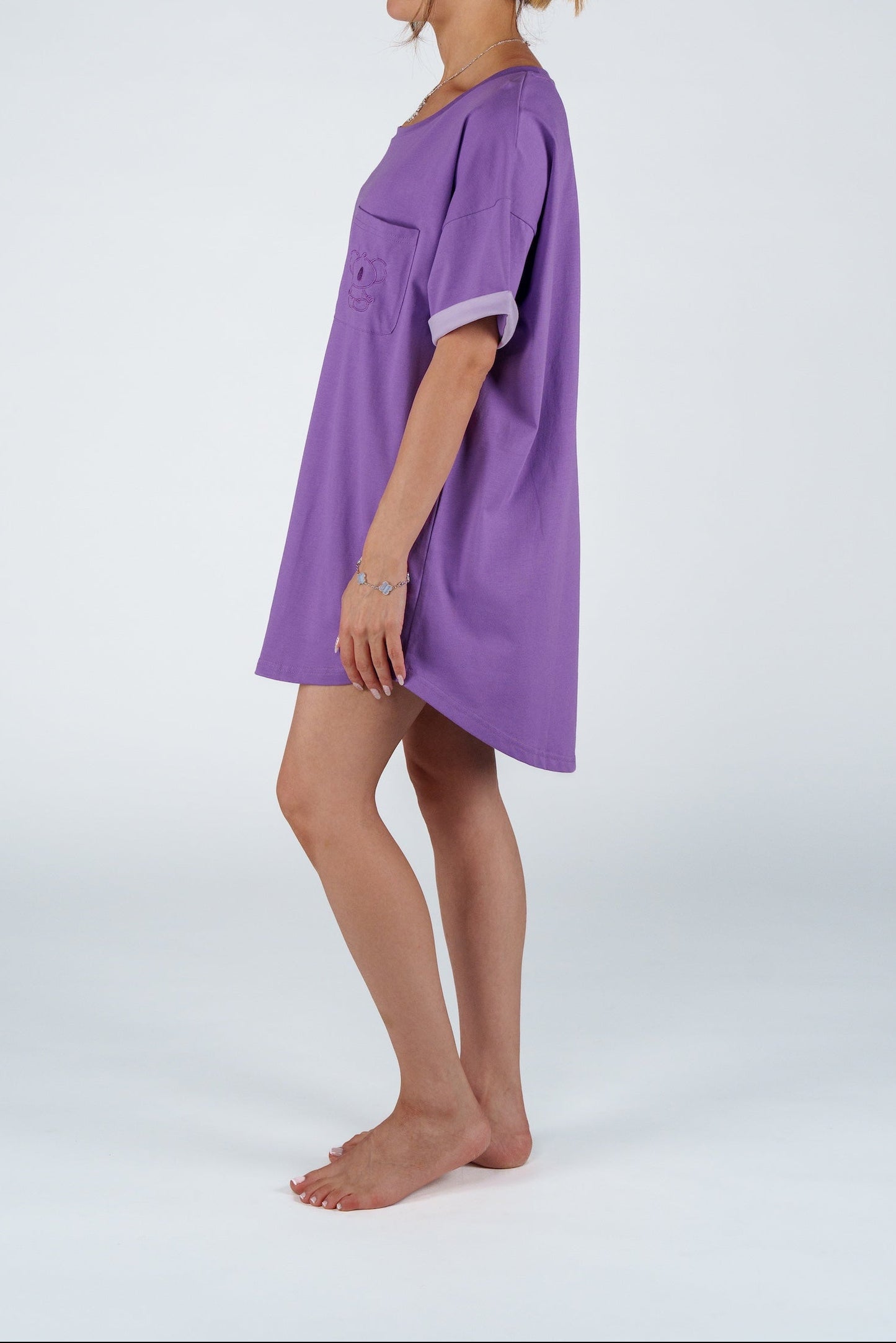 Lavender Field Oversized Tee Set