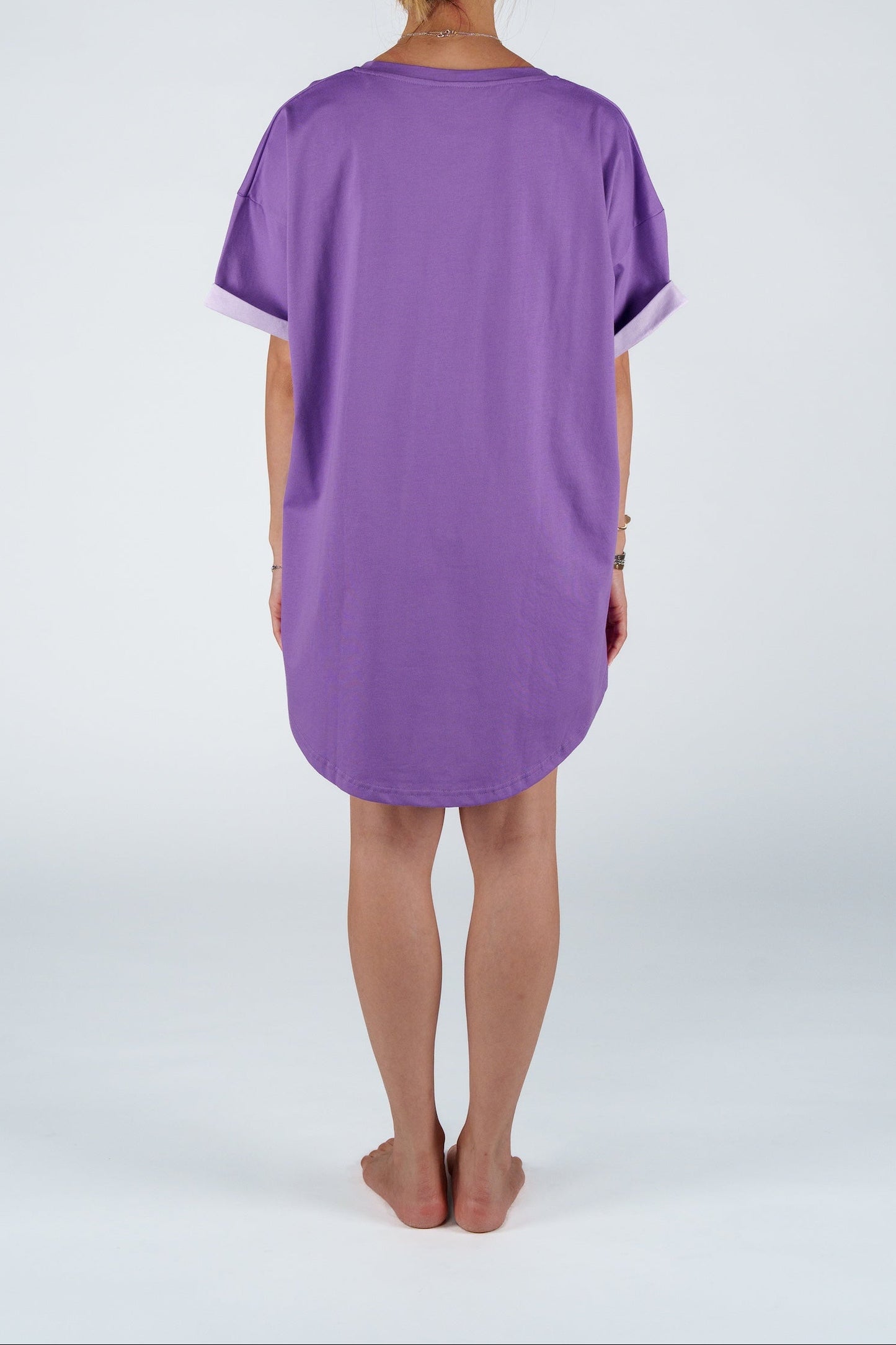Lavender Field Oversized Tee Set