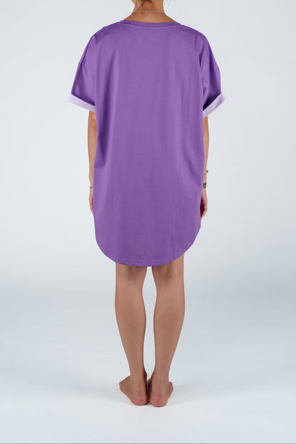 Lavender Field Oversized Tee Set